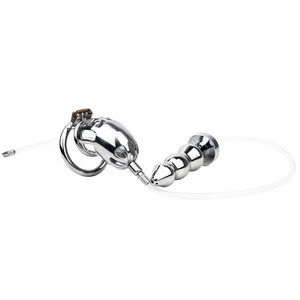 Jaula de Castidad Masculina FRRK con Catéter Uretral de Silicona, Anillo para Pene, Cinturón de Castidad, Tapón Anal de Metal, Juguetes Sexuales BDSM para Hombres - Product Image 4