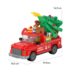 Bloques de Construcción de Alta Calidad para Adornos Navideños, Ladrillos Pequeños con Diseño de Árbol de Navidad y Alce, Ideal para Regalos Navideños - Product Image 5