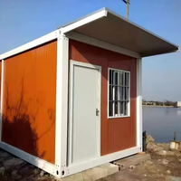 Casa Prefabbricata con Tetto Piatto, Cabina Modulare Portatile con Finestre e Porte Personalizzate per Uffici in Cantiere, Dormitori per Lavoratori, Emergenze