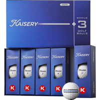 Ensemble de balles de golf personnalisées avec logo, vente en gros, balles de golf blanches en vrac, OEM avec emballage en boîte cadeau pour promotion d'entreprise