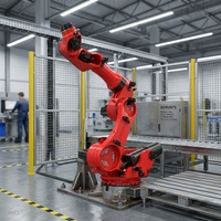 Robot industriel automatique professionnel à 6 axes avec PLC et moteur, charge utile de 200 kg pour ligne d'assemblage, solution de logo personnalisé peint