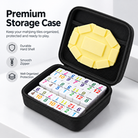 Boîte de rangement portable antichoc en EVA rigide, étanche avec poche en filet pour les jeux de cartes et le rangement de petits gadgets de voyage