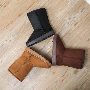 Nouveaux produits tendance 2025, bottes de style mode fabriquées par le fabricant, dessus en daim et fourrure, bottes d'hiver pour femmes - Product Image 5