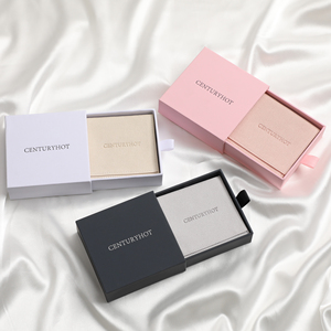 9*9 hộp và túi Vòng cổ bao bì hộp đồ trang sức với logo sợi nhỏ đồ trang sức Túi Túi ngăn kéo Vòng đeo tay Vòng cổ bông tai hộp - Product Image 5