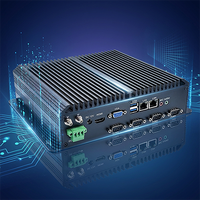 Ordinateur industriel embarqué sans ventilateur YCT OEM 9-36V, processeur Core I5/i7, 6 ports COM RS232/RS485, double LAN, GPIO, Linux, 4-16 Go de RAM, 64-512 Go