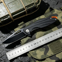 Cuchillo Plegable de Alta Calidad con Hoja de Acero 5cr13 y Mango G10, Cuchillo de Bolsillo para Supervivencia al Aire Libre, con Clip de Bolsillo G10 para Camping, Bricolaje, Grado OEM