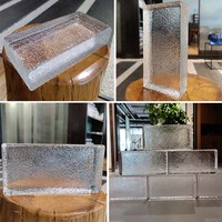 Blocs de verre dépoli, peau de mandarine, brique de verre décorative, vie privée, briques de verre Architectural, cloison de séparation pour la douche