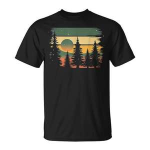 T-shirt Forêt, faune, nature, arbres vintage, plein air - Product Image 1