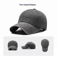 Casquette de baseball vintage en coton délavé à 6 panneaux, réglable, effet vieilli, importée, pour hommes et femmes, vente en gros Chine