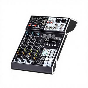 Console de mixage professionnelle 4/6/8 canaux avec DSP, réverbération, Bluetooth et entrées USB XLR/RCA pour scène, karaoké à domicile et performances - Product Image 1
