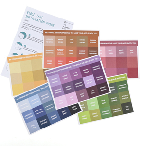 Onglet d'indexation de la Bible de l'<span class=keywords><strong>Ancien</strong></span> et du <span class=keywords><strong>Nouveau</strong></span> <span class=keywords><strong>Testament</strong></span> personnalisé 90 pièces/paquet autocollant d'onglets de Bible laminés chrétiens pour la Bible d'étude Navigation facile - Product Image 6