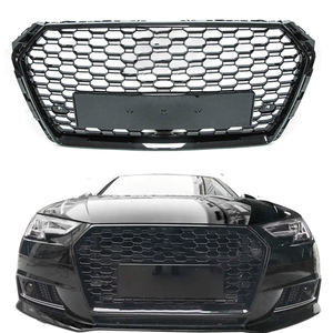 Grille <span class=keywords><strong>centrale</strong></span> avant Grille en nid d'abeille pour <span class=keywords><strong>Audi</strong></span> 06-24 A4 <span class=keywords><strong>S4</strong></span> B8 B8.5 B9.5 RS4 Noir brillant Grille en nid d'abeille Quattro - Product Image 1