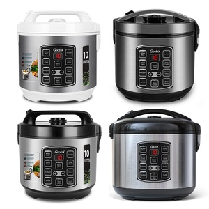 Cuisinière à riz de luxe en acier inoxydable 1,0L-2,8L, cuve intérieure antiadhésive, appareil ménager multifonction automatique pour cuire le riz - Product Image 4