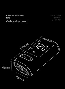Bomba de Aire Portátil de 150 psi, Compresor de Aire para Automóvil, Inflador de Neumáticos, Bomba Eléctrica para Llantas - Product Image 5