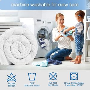 <span class=keywords><strong>Couette</strong></span> matelassée toute saison en duvet synthétique, moelleuse et blanche, certifiée OEKO-TEX - Product Image 6