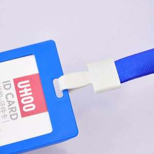 Cordon de cou personnalisé avec logo du fabricant, porte-carte épaissi avec crochet et cordon pour permis de travail ou carte d'étudiant - Product Image 4