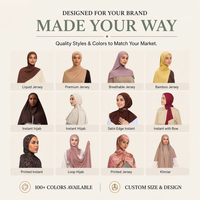 Hijab en jersey liquide de qualité supérieure, rafraîchissant et léger, délicat mais non transparent avec une brillance subtile, haute qualité pour les musulmanes
