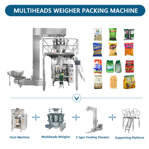 Đầy đủ tự động dọc vffs 10 14 đầu multihead định lượng bỏng ngô pho mát khoai tây chiên hạt đậu căng phồng thực phẩm SNAK máy đóng gói - Product Image 4