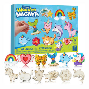 Licorne Peinture Artisanat Fantaisie En Bois pour Enfants - Product Image 1