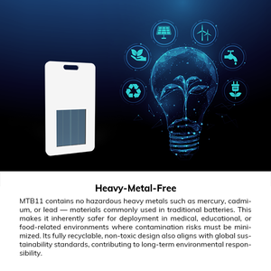 สินค้าใหม่มาแรง Minew MTB11 อุปกรณ์ IoT ไร้สายพลังงานแสงอาทิตย์ ไม่มีแบตเตอรี่  แท็ก iBeacon บัตรประจำตัว  บีคอน BLE พร้อมระบบระบุตำแหน่ง - Product Image 6