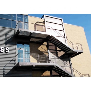 <span class=keywords><strong>Escalera</strong></span> de fuego grande para exteriores, drenaje exterior, nieve, drenaje y prevención de óxido, marco de acero, superficie de <span class=keywords><strong>escalera</strong></span> de hierro galvanizado - Product Image 3