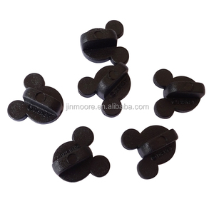 Wholesale Custom Mouse Shape Black Plastic Butterfly Clutch <strong>Pin</strong> <strong>Back</strong> Hat Rubber <strong>Pin</strong> <strong>Badge</strong> <strong>Backs</strong> - Product Image 1