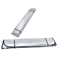Pare-soleil automatique pliable pour pare-brise de voiture, double film argenté anti-UV, protection solaire pour voiture