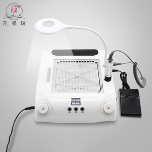 Kaiman 2025 Nouveau Type Profession 6 en 1 Combiner Fonction Aspirateur Perceuse à Ongles Dépoussiéreur avec LED Lampe à Ongles de Table - Product Image 2