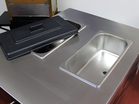 Machine à glace italienne verticale automatique commerciale à 3 saveurs pour les entreprises, option en libre-service