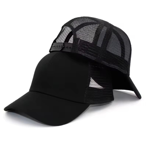 High Quality High Profile Mesh Trucker <b>Hat</b> 6 Panel Sports Cotton Cap Custom Embroidery Logo for Outdoor Activities - Product Image 2