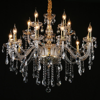 Lustre moderne en cristal K9, luminaire suspendu LED pour salon, salle à manger, hôtel, éclairage intérieur, décoration de la maison