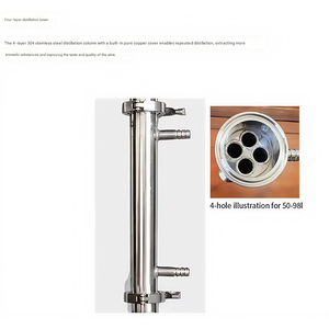 Offre Spéciale : Distillateur d'alcool continu en cuivre Towin, personnalisé pour la distillation domestique d'éthanol – Équipement de distillation - Product Image 4