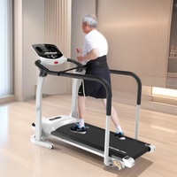 Nouveau tapis de course électrique pliable Yiwu pour la marche et la course en intérieur, à basse vitesse, pour personnes âgées, usage domestique et rééducation