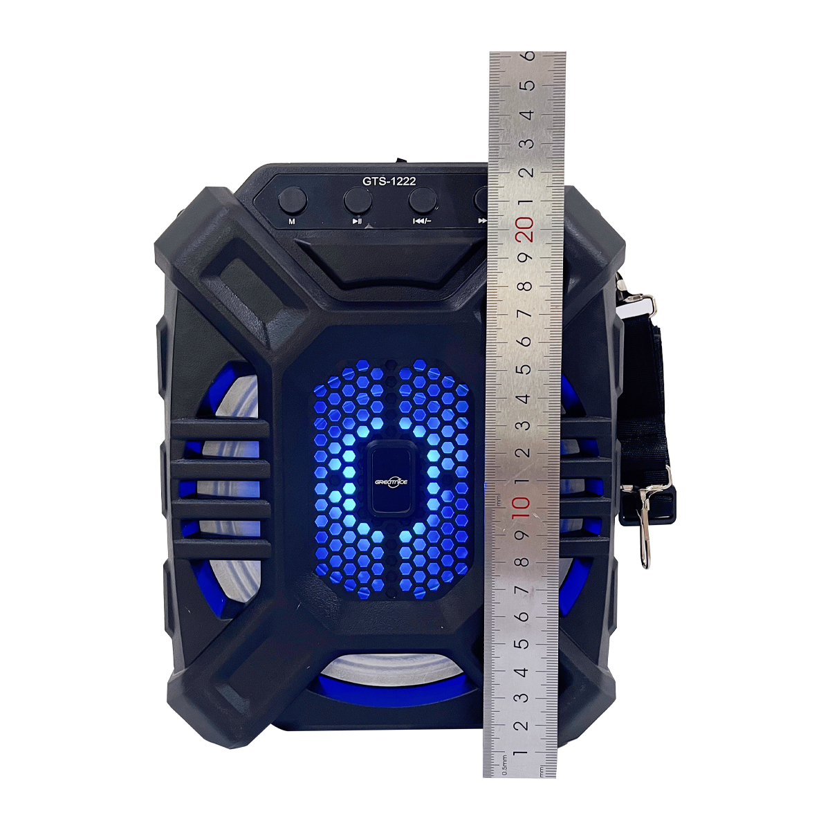 GTS-1222ハンドルRGBライト1200Ah10Wパーティーボックスカラオケ