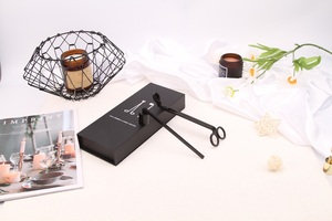 أدوات شموع OEM 2 في 1 بالجملة، مجموعة مقص فتيل ومطفأة من الستانلس ستيل للعناية بالشموع - Product Image 3