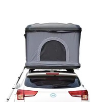 Carpa de Techo para Auto, Carpa de Camping para SUV 4x4, Carpa de Techo de Fibra de Vidrio con Carcasa Rígida de ABS, Amplio Espacio