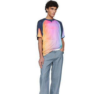 Camiseta de Fútbol Personalizada para Hombre, Estilo Urbano, Holgada, Multicolor, de Manga Corta - Product Image 4