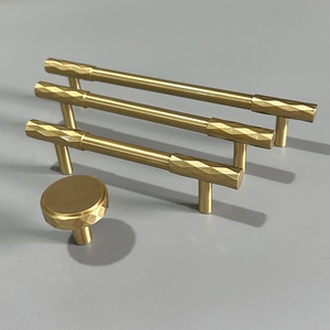 Katı pirinç antika elmas tırtıllı kolları dolap ayakkabı şarap dolabı kapı çekmece kolu kolları antik pirinç - Product Image 3