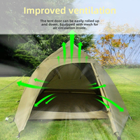 Tente de randonnée individuelle imperméable CHENYUE 4 saisons, portable, en aluminium, ultralégère (2,3 kg), tente tunnel pour le camping en plein air