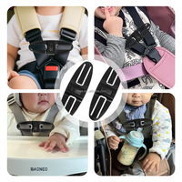 Clip de harnais de poitrine de siège de voiture universel pour enfant plus sûr boucle de ceinture serrure pince de poussette garde réglable pour bébé enfants
