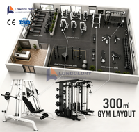 Appareils de musculation à charge libre (plaque de poids) de 300 mètres carrés pour l'entraînement des bras, des jambes, des épaules, du dos et des biceps
