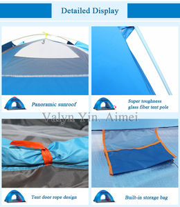 Abri Solaire Pop-up Portable pour Randonnée, Montage Facile et Instantané, Tente de Camping 1-2 Personnes pour Voyage, Randonnée et Camping en Plein Air - Product Image 4