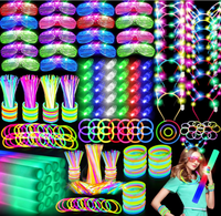 Bâtons lumineux néon en mousse, bracelets, colliers, serre-têtes oreilles de lapin, lunettes LED, lumières pour doigts pour Noël, Halloween, bars, soirées DJ, cadeaux et événements festifs