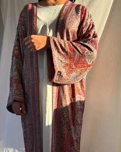 Abaya Bohème Élégante Miyake à Motif Paisley, Robe Cardigan en Chiffon de Haute Qualité, Grande Taille, Plissée, Style Dubaï, pour Femme - Product Image 3