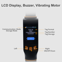 Lector de Microchip Animal FDX-B HDX de 134.2Khz, USB2.0 y BT4.2, Escáner de Rastreo de Etiquetas Auriculares para Animales, Incluye Software para PC