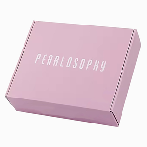 Scatole di abbigliamento rosse rosa stampate da <span class=keywords><strong>postino</strong></span> personalizzate scatole di posta ondulata scarpe scatole di abbigliamento con Logo - Product Image 1