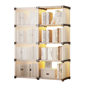 Estantería Moderna de Plástico a Prueba de Polvo, de Múltiples Niveles, para Libros, para el Hogar, la Biblioteca, la Sala de Estar, Librería <span class=keywords><strong>Infantil</strong></span> para Libros Ilustrados - Product Image 6