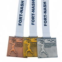 Médaille 3D en laiton pour lutte, arts martiaux mixtes (MMA), boxe, judo, BJJ, haltérophilie, grappling, musculation pour NPC AUTRICHE MONDIAL