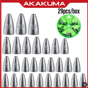 मछली पकड़ने के नमूनों से निपटने के लिए ग्रीन बॉक्स-पैक 1.8 जी-10 गसिंकर मोड्स लीड वजन मछली पकड़ने के सामान - Product Image 6