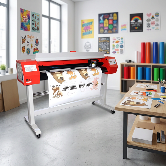 Custom CO2 or RF Tube 38inch 980mm Heat Transfer Vinyl Sticker Film Laser Cutting Plotter for Fabric Leather Textile 3D Printing